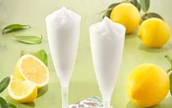Citroensorbet in flutes
