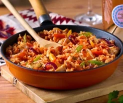 Fajita rijstpan