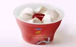 free IJsbekers 'panna cotta - aardbei'
