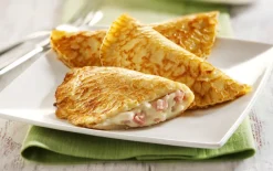 Ham-kaas flensjes