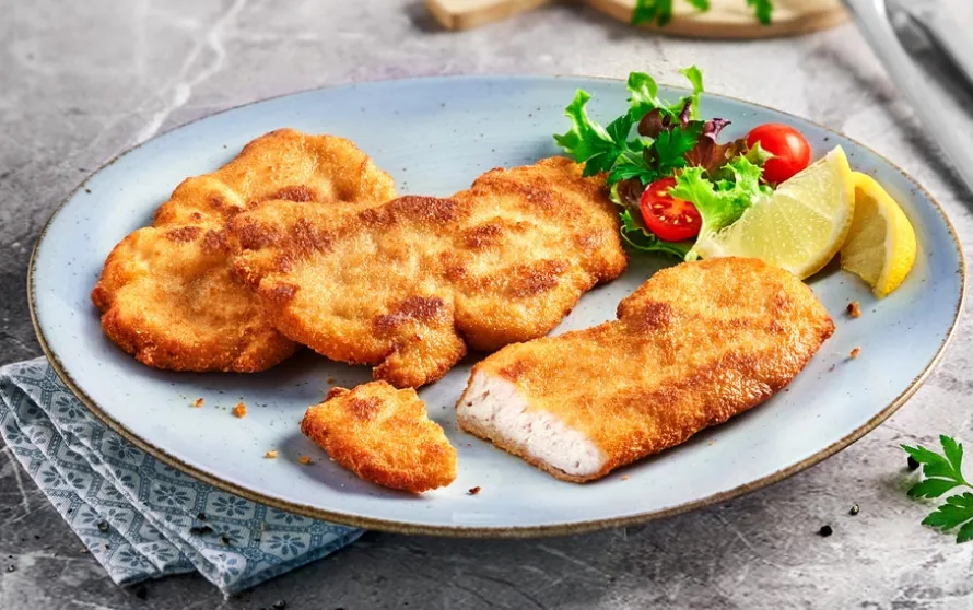 Kalkoenschnitzels, gepaneerd