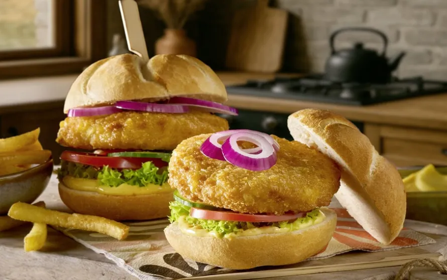 Kipburgers, gepaneerd