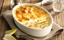 Lasagne met witloof, ham en kaassaus