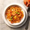 Linguine con gamberetti