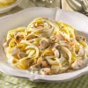 Linguine met paddenstoelen