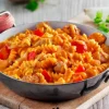 Spirelli met kip en paprika