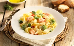 Tagliatelle met zalm