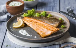 Zalmforelfilets met vel, natuur